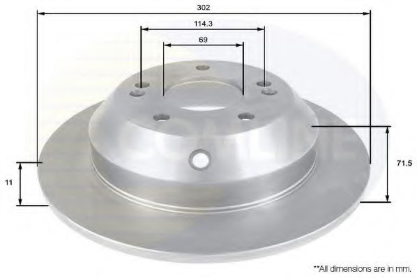 Тормозной диск COMLINE ADC2409