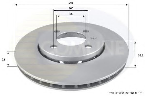 Тормозной диск COMLINE ADC2600V