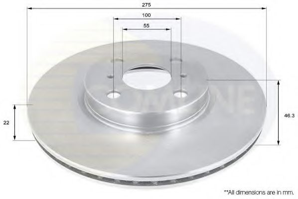 Тормозной диск COMLINE ADC01142V