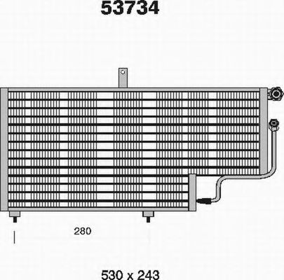 Радиатор кондиционера ahe 53734