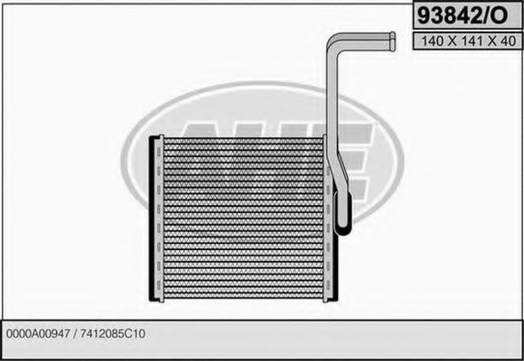 Радиатор печки SUZUKI 7412085C10