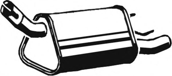 Глушитель выхлопных газов конечный ASMET 05.094