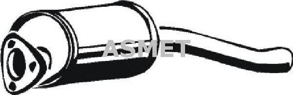 Предглушитель выхлопных газов ASMET 04.044