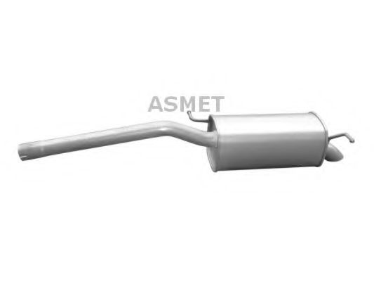 Глушитель выхлопных газов конечный ASMET 03.077