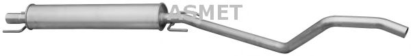 Средний глушитель выхлопных газов ASMET 05.182