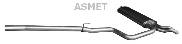Глушитель выхлопных газов конечный ASMET 01.077
