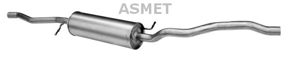 Средний глушитель выхлопных газов ASMET 19.033