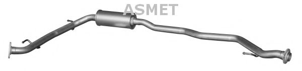 Средний глушитель выхлопных газов ASMET 13.014