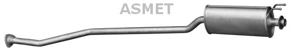 Средний глушитель выхлопных газов ASMET 13.027