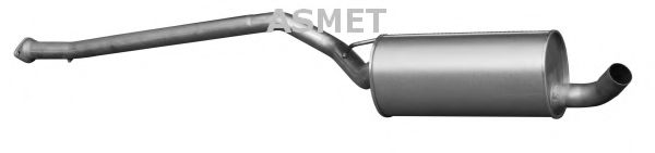 Средний глушитель выхлопных газов ASMET 07.215
