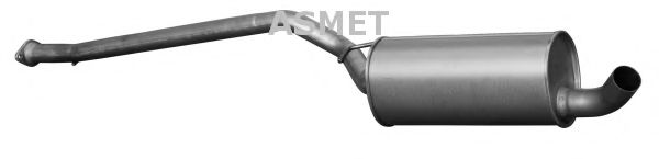 Средний глушитель выхлопных газов ASMET 07.217