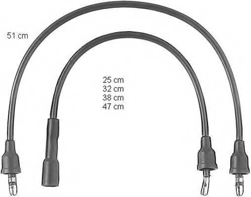 Комплект проводов зажигания CHAMPION CLS214