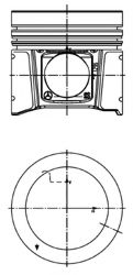 Поршень KOLBENSCHMIDT 40332600