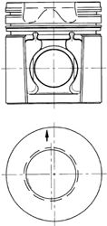 Поршень KOLBENSCHMIDT 94543600