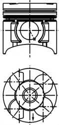 Поршень KOLBENSCHMIDT 40392620