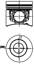 Поршень KOLBENSCHMIDT 40440600