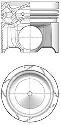 Поршень kolbenschmidt 40893600