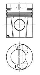 Поршень kolbenschmidt 90545600