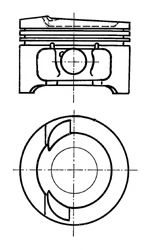Поршень KOLBENSCHMIDT 91033620