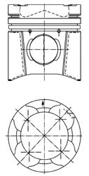 Поршень KOLBENSCHMIDT 94846600