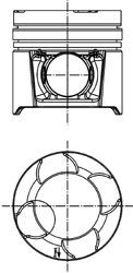 Поршень KOLBENSCHMIDT 97458600