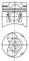 Поршень kolbenschmidt 99403600