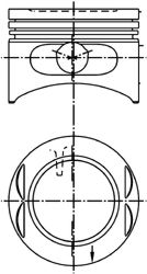 Поршень kolbenschmidt 99380601