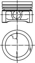 Поршень KOLBENSCHMIDT 99455620