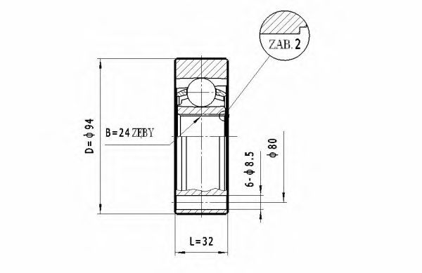 ШРУС с пыльником STATIM CW.037