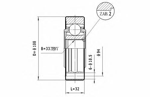 ШРУС с пыльником STATIM CW.049
