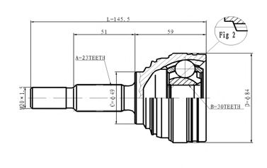 ШРУС с пыльником STATIM C.352