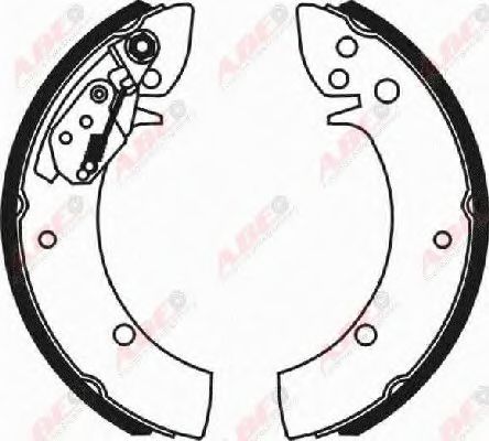 Тормозные колодки барабанные ABE C00016ABE