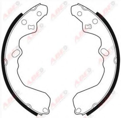 Тормозные колодки барабанные ABE C00310ABE
