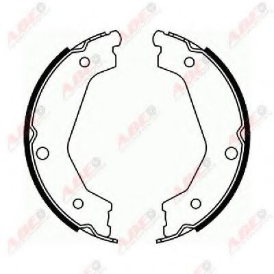 Тормозные колодки барабанные ABE C00327ABE