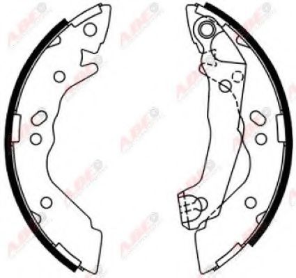 Тормозные колодки барабанные ABE C00504ABE