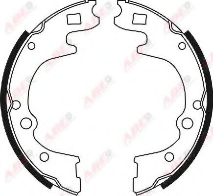 Тормозные колодки барабанные ABE C00509ABE