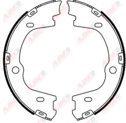 Тормозные колодки барабанные ABE C00531ABE