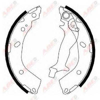 Тормозные колодки барабанные ABE C00532ABE