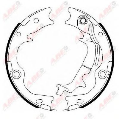 Тормозные колодки барабанные ABE C00533ABE