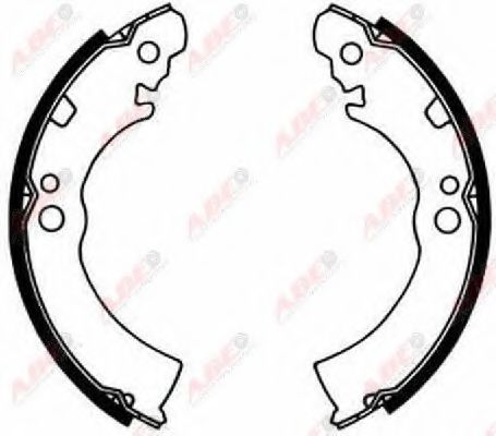 Тормозные колодки барабанные ABE C01003ABE
