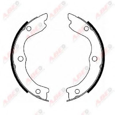 Тормозные колодки барабанные ABE C01059ABE