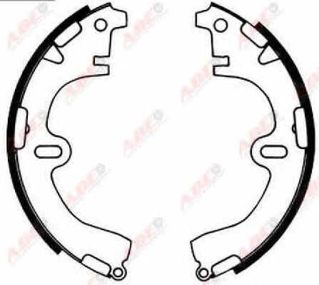 Тормозные колодки барабанные ABE C02001ABE