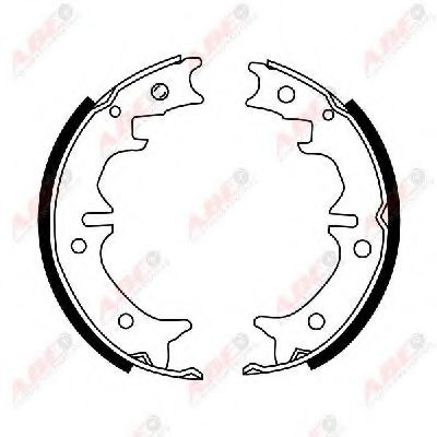 Тормозные колодки барабанные ABE C02081ABE