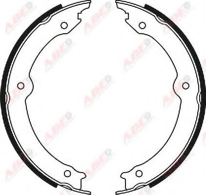 Тормозные колодки барабанные ABE C02085ABE Тормозные колодки барабанные ABE C02085ABE