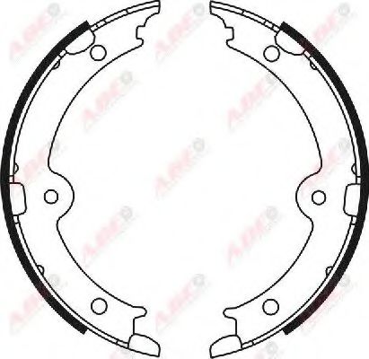 Тормозные колодки барабанные ABE C02087ABE Тормозные колодки барабанные ABE C02087ABE
