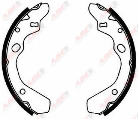 Тормозные колодки барабанные ABE C03014ABE