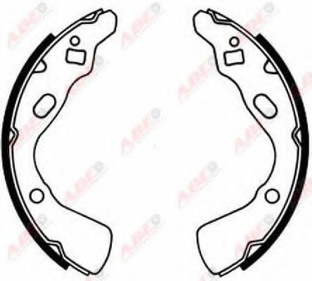 Тормозные колодки барабанные ABE C03030ABE