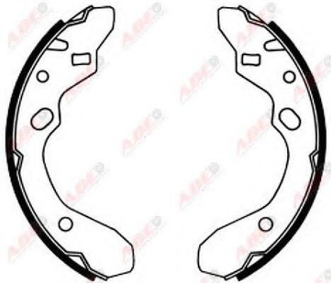 Тормозные колодки барабанные ABE C03036ABE