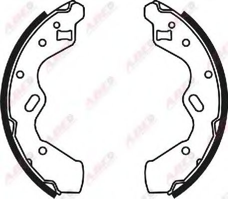 Тормозные колодки барабанные ABE C03037ABE