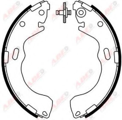 Тормозные колодки барабанные ABE C03047ABE